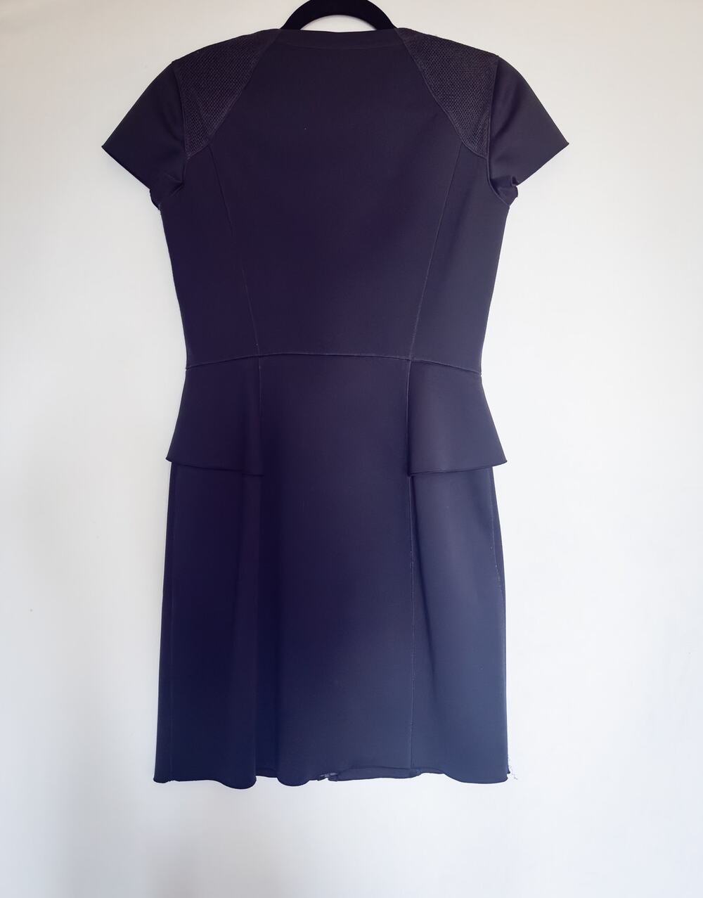 Theory Women's "Tenna" Black Sheath Peplum Dress Size Regular 8